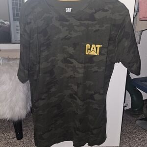 Camo T-Shirt for Men CAT Brand. Medium